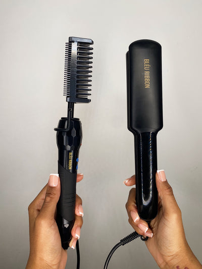 HOT COMB & STRAIGHTENERS: COMBO SET